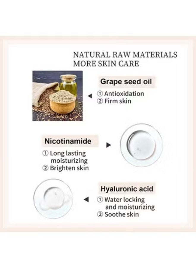 إيلهو CC Cream SPF 50-CC كريم ذاتي الضبط للبشرة الناضجة ، واقي من الشمس وكريم الأساس لتصحيح اللون ، كونسيلر مرطب للبشرة قبل المكياج (#Ivory) - Image 3